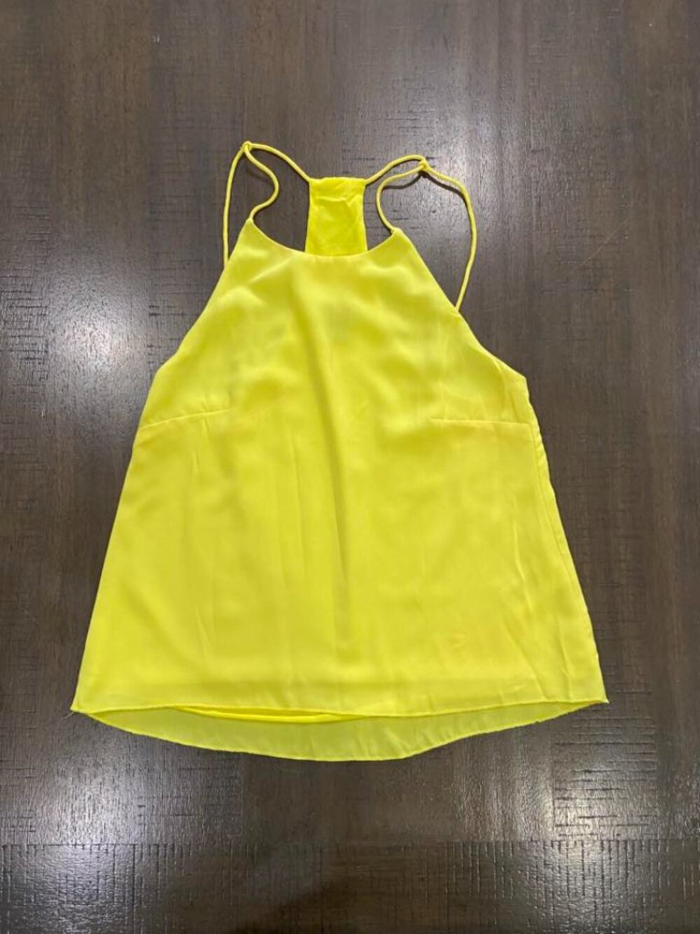 H&M Sleeveless Yellow Blouse Size 2